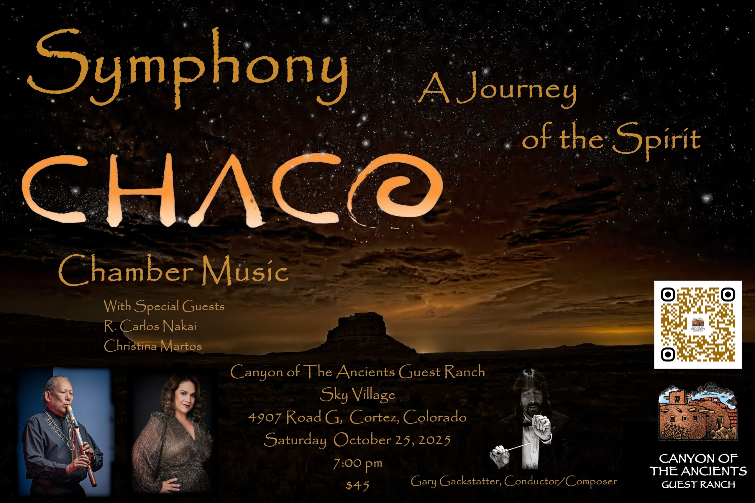 Symphony Chaco A Journey of the Spirit Chamber Music Outdoor Concert at Canyon of The Ancients Sky Village